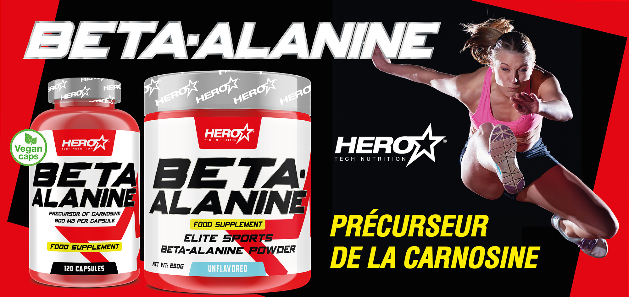 BETA-ALANINE CARNOSINE HERO TECH NUTRITION herotechnutrition